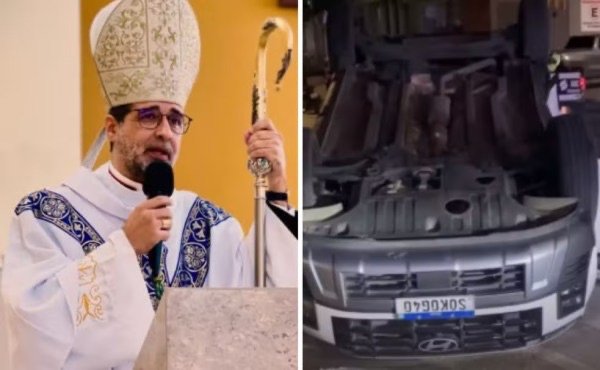 Bispo de Caruaru fica ferido após capotar carro em acidente