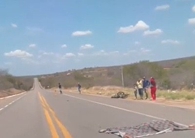 Homem morre em acidente de moto próximo ao trevo de acesso à Mirandiba