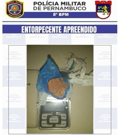 Casal é detido em Terra Nova com pedra de crack comprada por R$ 600 em Salgueiro