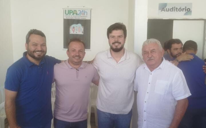 Vereador Auremar Carvalho acompanha deputado Fernando Filho em ordem de serviço da UPA 24h de Salgueiro