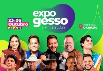 Prefeitura de Trindade-PE divulga grade artística da ExpoGesso 2025 com shows de diversos artistas renomados