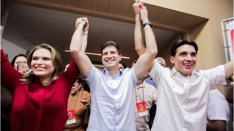Com João Campos e Silvio Costa Filho no palanque, Marília Arraes ganha fôlego e tem nome citado para o Senado