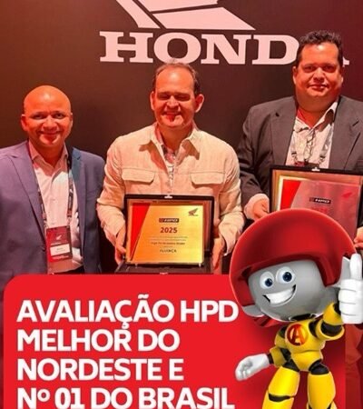 Empresa de Salgueiro conquista reconhecimento como a concessionária Honda n° 1 do Brasil