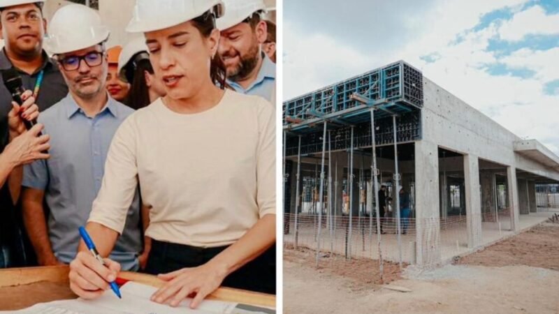 GOVERNADORA RAQUEL LYRA VAI A CARUARU E MOSTRA QUE ESTÁ CONSTRUINDO CRECHES