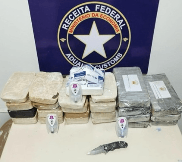 Receita Federal apreende R$ 3,4 milhões em cocaína e pasta base em Jaboatão dos Guararapes-PE