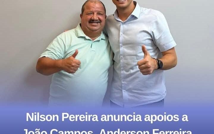Nilson Pereira anuncia apoios a João Campos, Anderson Ferreira e Gabriel Porto para as eleições do próximo ano
