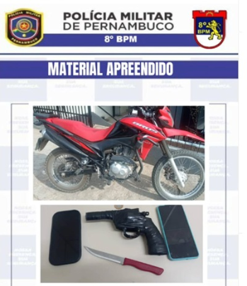 Polícia Militar divulga detalhes sobre roubo de moto no bairro Divino Espírito Santo