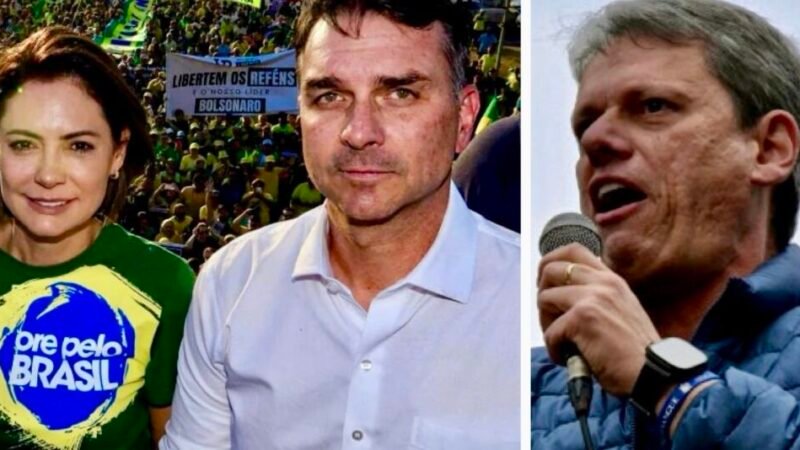 DATAFOLHA: 8% QUEREM BOLSONARO APOIANDO FLÁVIO, 22%, MICHELLE, E 20%, TARCÍSIO