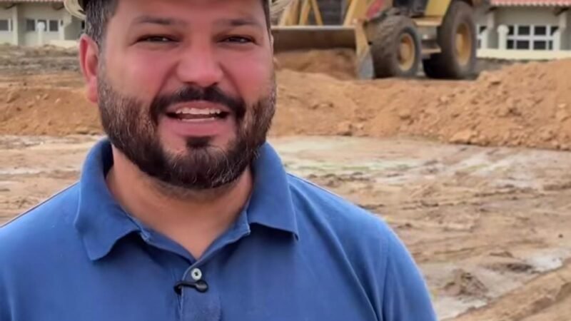 Prefeito em exercício Emmanuel Sampaio acompanha início da creche do Residencial Santo Antônio, com investimento de mais de R$ 6 milhões