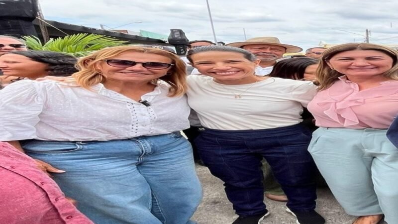 Riva Bezerra rouba a cena em evento com a governadora Raquel Lyra em Serrita