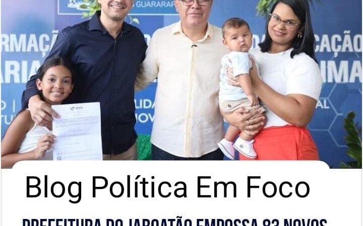 Prefeitura de Jaboatão empossa 83 novos servidores e reforça áreas estratégicas do município