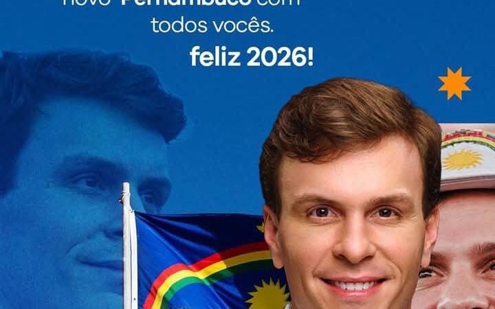 Pronto, preparado e querendo construir um novo Pernambuco com vocês! Feliz 2026!
