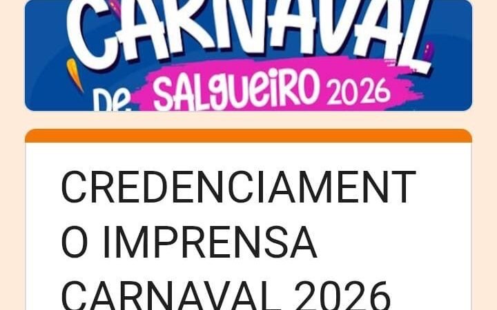 A Prefeitura de Salgueiro realiza entre os dias 13 e 17 de fevereiro o Carnaval 2026, com o tema “80 anos da Bicharada do Mestre”. Você é nosso convidado especial para a fazer a cobertura do evento