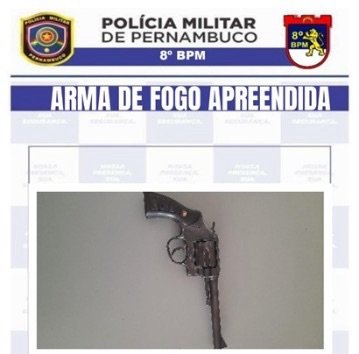 Polícia Militar apreende arma de fogo e munições na zona rural de Serrita