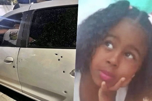 Menina de 10 anos morre após carro da família ser atacado a tiros
