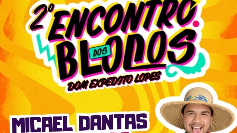 Prefeitura de Dom Expedito Lopes anuncia 2º Encontro dos Blocos para o Carnaval 2026
