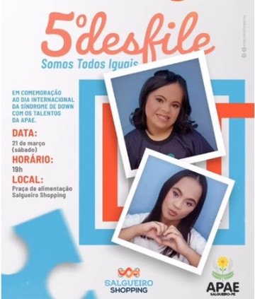 APAE Salgueiro realiza 5° Desfile Somos Todos Iguais nesse sábado