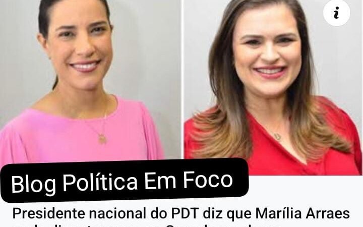Presidente nacional do PDT diz que Marília Arraes pode disputar vaga no Senado na chapa