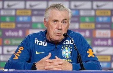 CARLO ANCELOTTI CONVOCA SELEÇÃO BRASILEIRA PARA ENFRENTAR FRANÇA E CROÁCIA; VEJA A LISTA DOS CONVOCADOS