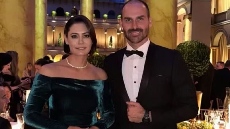 Eduardo diz que decisão sobre candidatura de Flávio Bolsonaro não precisava passar por Michelle