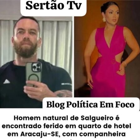 Homem natural de Salgueiro é encontrado ferido em quarto de hotel em Aracaju-SE, com companheira morta