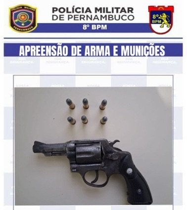 Polícia Militar apreende revólver calibre 38 após ameaça no bairro Primavera
