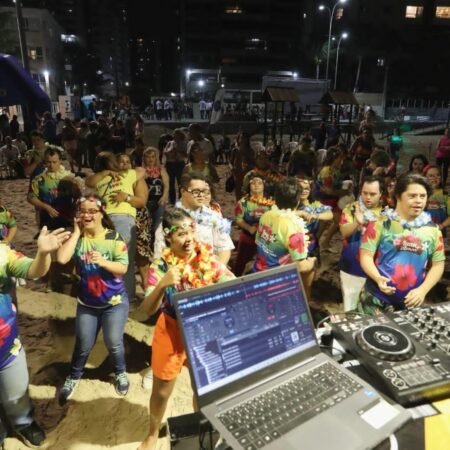 Luau Inclusivo transforma a orla de Jaboatão em palco de celebração, diversidade e protagonismo no Dia da Síndrome de Down