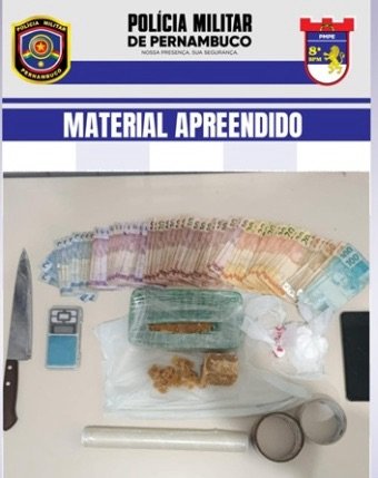 Homem é preso em flagrante por tráfico de drogas no bairro Cohab, em Salgueiro