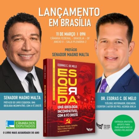 Livro que discute fé cristã e ideologia política será lançado na Câmara dos Deputados