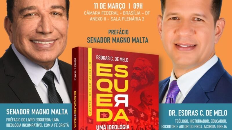 Livro que discute fé cristã e ideologia política será lançado na Câmara dos Deputados