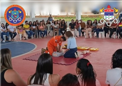 Bombeiros do grupamento de Salgueiro ministram Oficina de Primeiros Socorros para profissionais de ensino de Verdejante