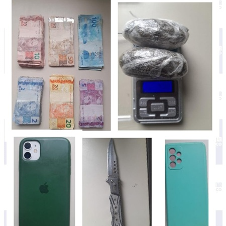 Polícia Militar apreende droga, aves silvestres e quase R$ 5 mil em residência em Salgueiro