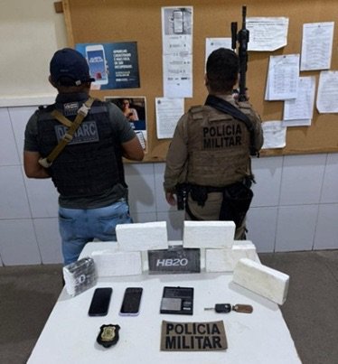 Operação conjunta prende dois homens com 6,5 kg de cocaína em Juazeiro-BA