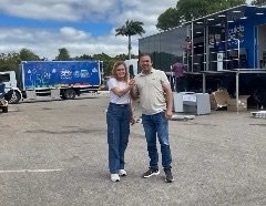 Prefeito Evilásio Mateus e deputada Roberta Arraes recebem Carreta Cuida PE Mulher em Araripina