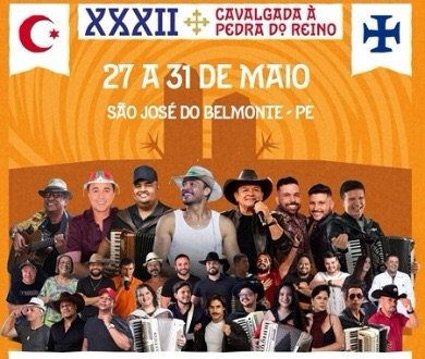32ª Cavalgada à Pedra do Reino ocorre na próxima semana, com shows de Wesley Safadão, Tarcísio, Toca do Vale e outros artistas