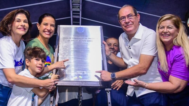 Raquel Lyra e Mano Medeiros inauguram um novo Jardim Monte Verde