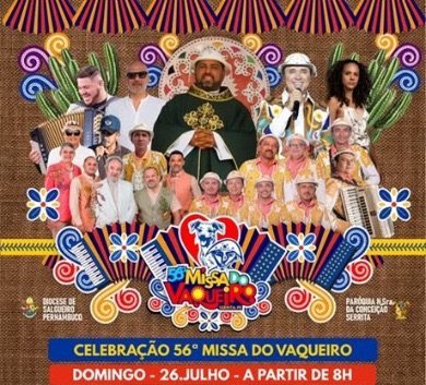 Fundação Padre João Câncio divulga programação da 56ª celebração da Missa do Vaqueiro de Serrita