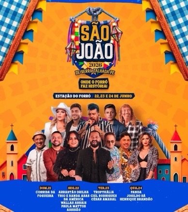 Prefeitura de Serra Talhada divulga programação completa do São João 2026