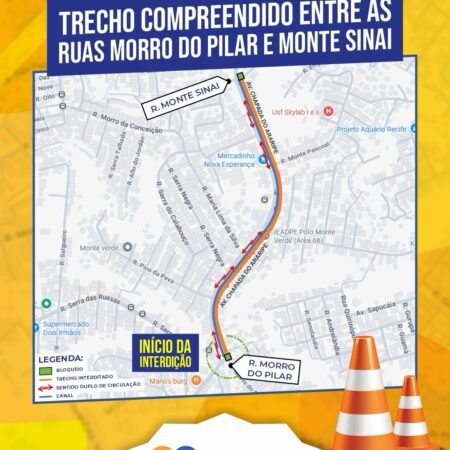 Obras de requalificação do Canal de Monte Verde alteram trânsito a partir desta terça-feira (14)