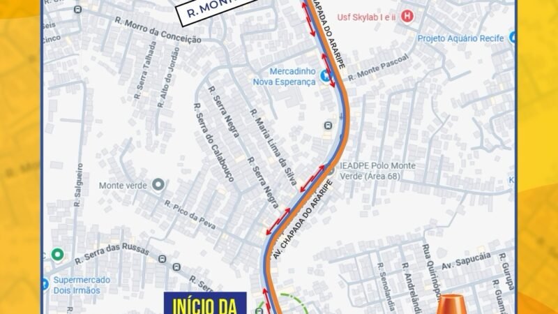 Obras de requalificação do Canal de Monte Verde alteram trânsito a partir desta terça-feira (14)