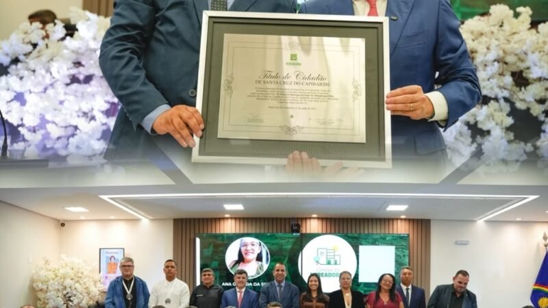 Com indicação de Carlinhos da Cohab, Eduardo da Fonte recebe título de Cidadão de Santa Cruz do Capibaribe