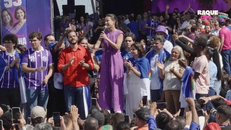 “Sou uma mulher séria, honesta e trabalhadora”: Raquel Lyra lança pré-candidatura à reeleição, acena para Lula e Miguel Coelho e defende Túlio Gadêlha&nbsp;