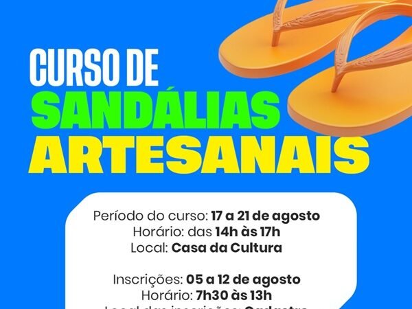 Prefeitura de Salgueiro realiza curso profissionalizante de ‘Produção de Sandálias Artesanais’ para beneficiários do Bolsa Família