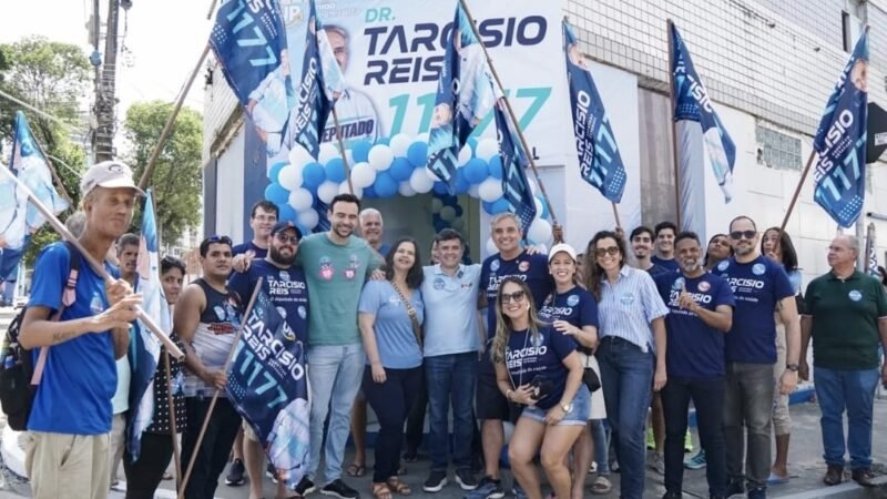 Dr. Tarcisio Reis inaugura comitê no Recife e recebe apoio de Eduardo da Fonte