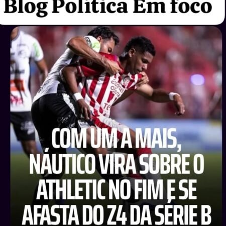 Com um a mais, Náutico vira sobre o Athletic no fim e se afasta do Z4 da Série B