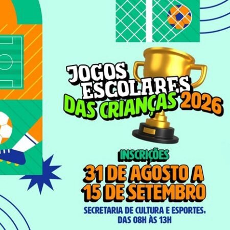 Prefeitura de Salgueiro promove “Jogos Escolares das Crianças 2026”