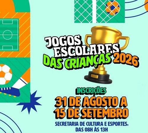 Prefeitura de Salgueiro promove “Jogos Escolares das Crianças 2026”