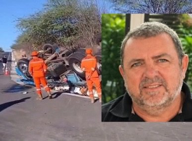 Motorista que transportava água mineral do Ceará a Petrolina morre em acidente em Parnamirim-PE