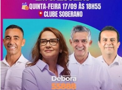 Vereador Professor Agaeudes convida população salgueirense para encontro com a deputada estadual Débora Almeida