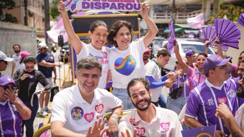 Ao lado de Eduardo da Fonte, Raquel Lyra destaca atuação do candidato: “Tem um trabalho lindo pela inclusão, pela saúde e fará muito como senador”